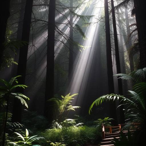 Temperate rainforest in Olympic National Park, Washington, USA